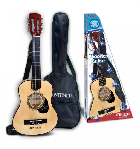 Bontempi 21 7531 guitare Guitare acoustique Classique 6 cordes Noir, Bois