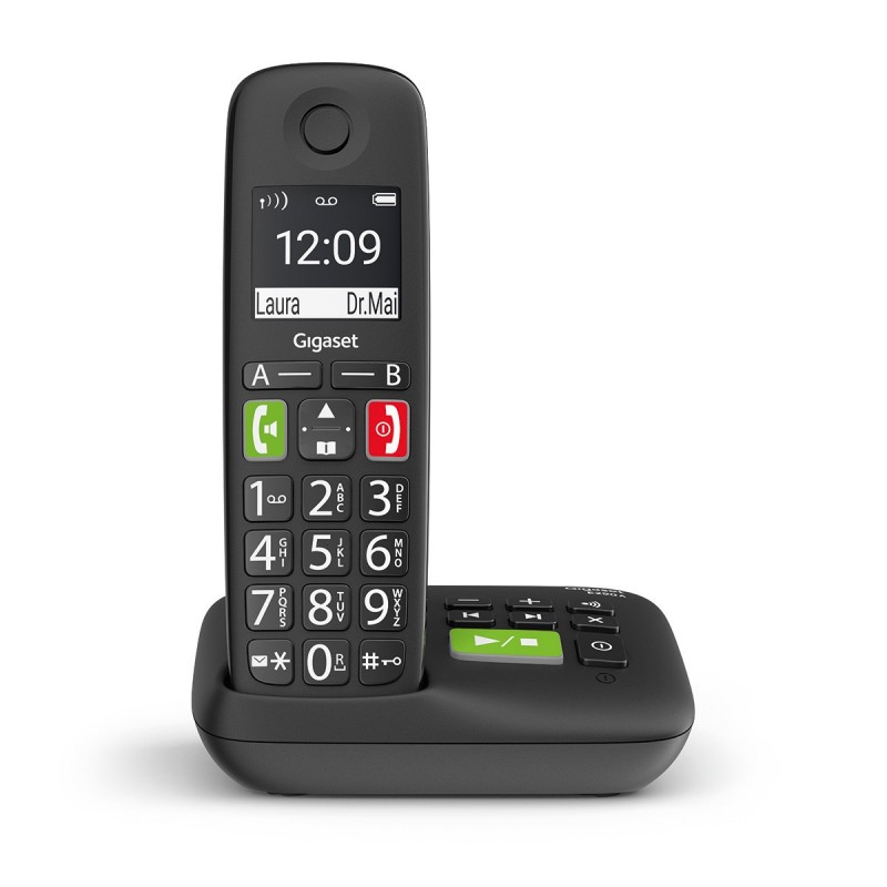 Gigaset E290A BLACK Analog DECT telephone Caller ID