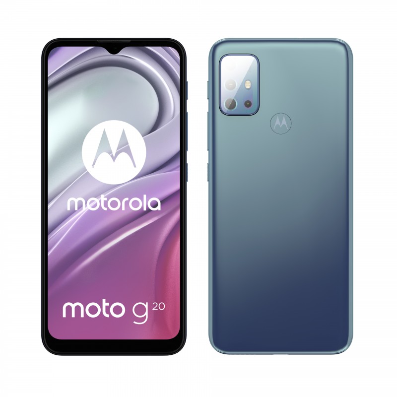 Motorola moto g20 16,5 cm (6.5") Ranura híbrida Dual SIM Android 11 4G USB Tipo C 4 GB 64 GB 5000 mAh Azul