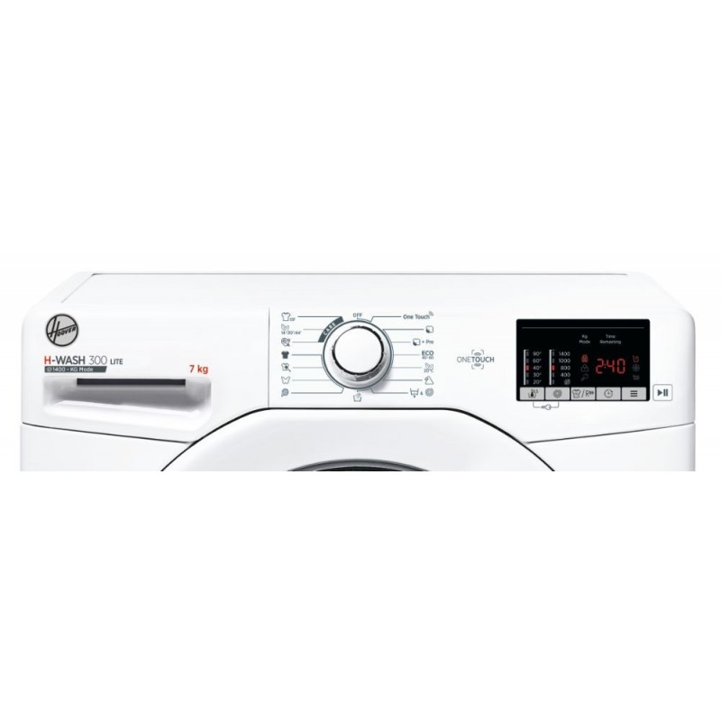 Hoover H-WASH 300 LITE H3W4 472DE 1-S washing machine Front-load 7 kg 1400 RPM D White