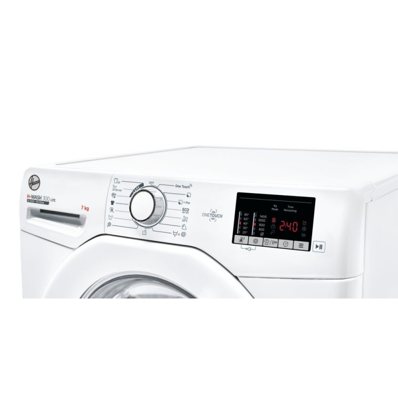 Hoover H-WASH 300 LITE H3W4 472DE 1-S lavadora Carga frontal 7 kg 1400 RPM D Blanco