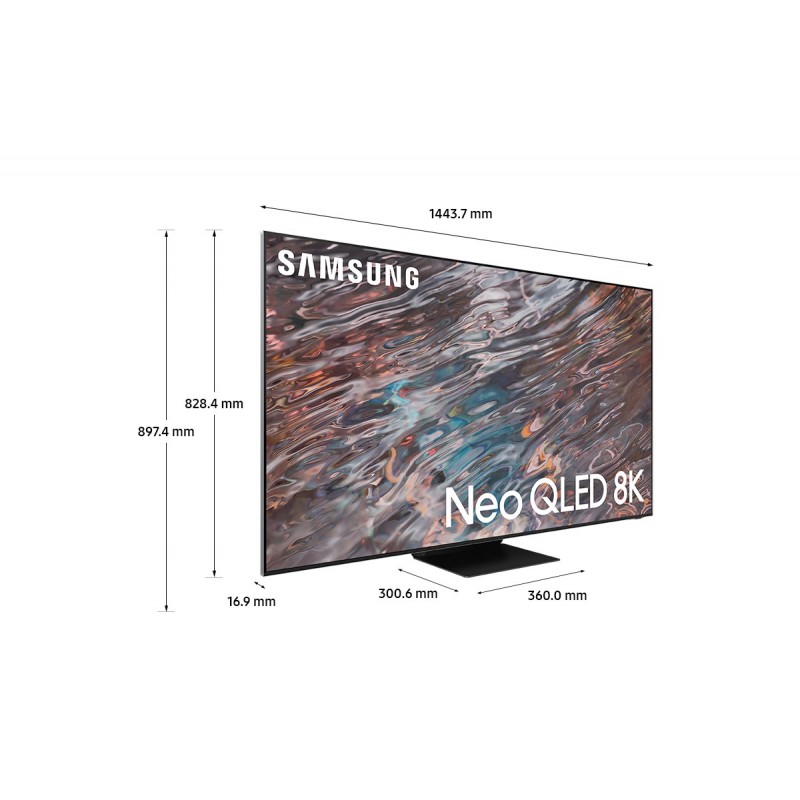 Samsung Series 8 QE65QN800AT 165,1 cm (65") 8K Ultra HD Smart TV Wifi Acero inoxidable