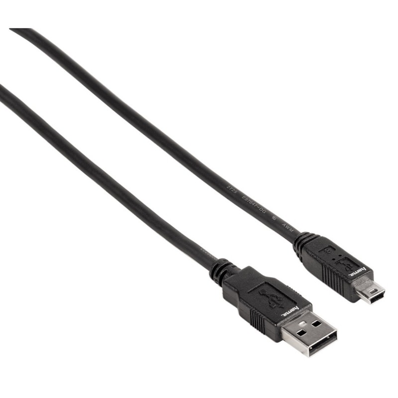 Hama 39074201 USB Kabel 1,8 m USB 2.0 Mini-USB B USB A Schwarz