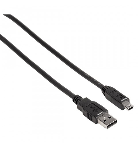 Hama 39074201 cable USB 1,8 m USB 2.0 Mini-USB B USB A Negro