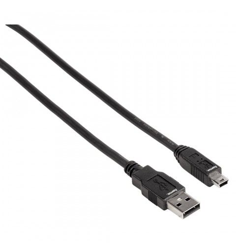 Hama 39074201 câble USB 1,8 m USB 2.0 Mini-USB B USB A Noir