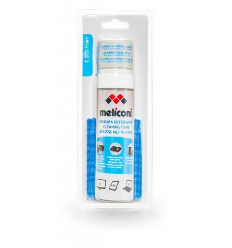 Meliconi C200 FOAM LCD TFT Plasma Equipment cleansing spray & dry cloth 200 ml