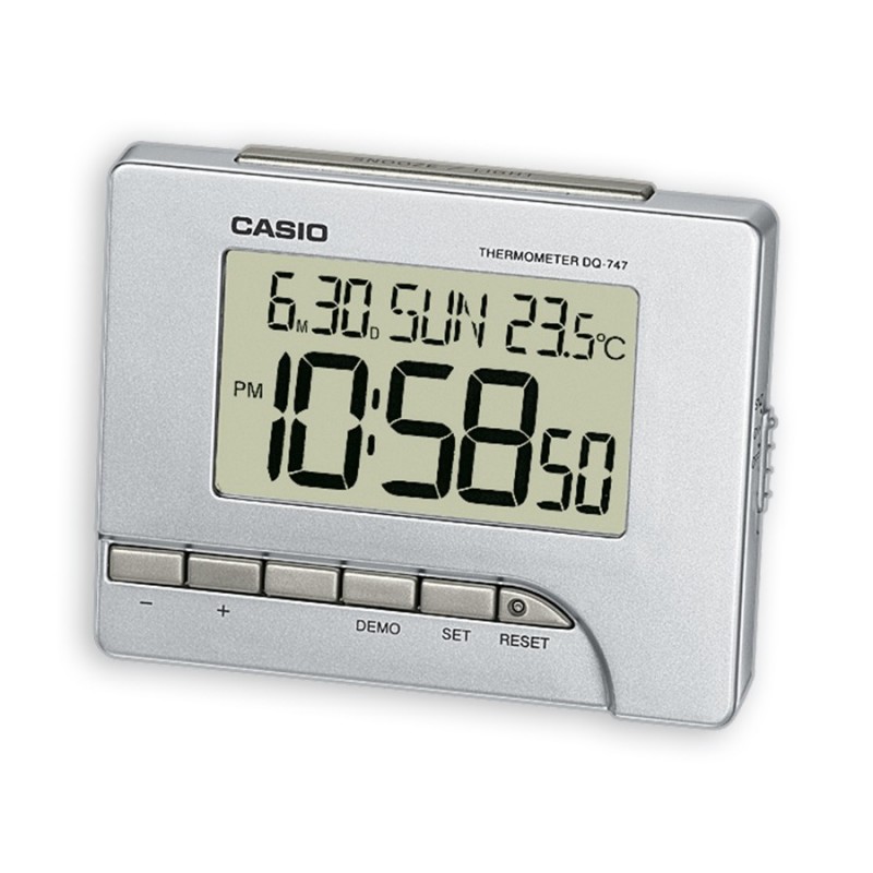 Casio DQ-747-8EF alarm clock Digital alarm clock Silver