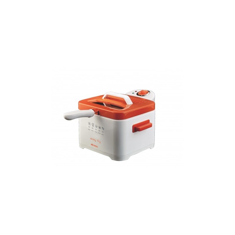 Ariete 4611 Eins Eine(r) Eigenständig 2000 W Fritteuse Orange, Weiß