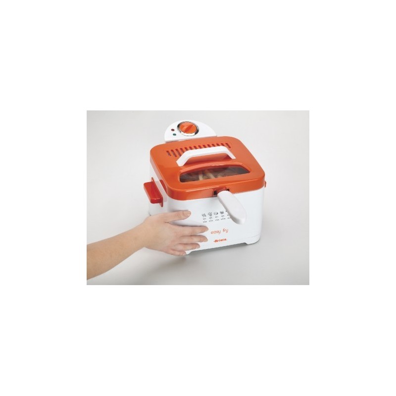 Ariete 4611 Eins Eine(r) Eigenständig 2000 W Fritteuse Orange, Weiß