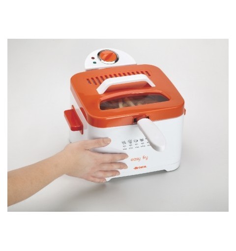 Ariete 4611 Single Stand-alone 2000 W Deep fryer Orange, White