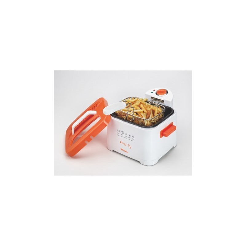 Ariete 4611 Single Stand-alone 2000 W Deep fryer Orange, White