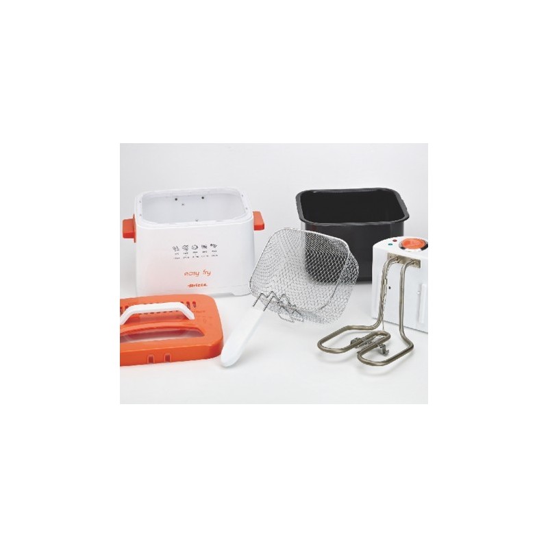 Ariete 4611 Unique Autonome 2000 W Friteuse Orange, Blanc