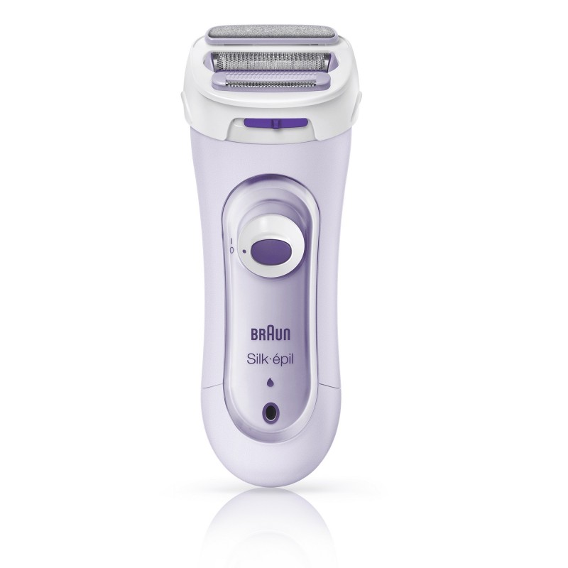 Braun Silk-épil 81653272 Damenrasierapparat 4 Kopf Köpfe Trimmer Violett, Weiß