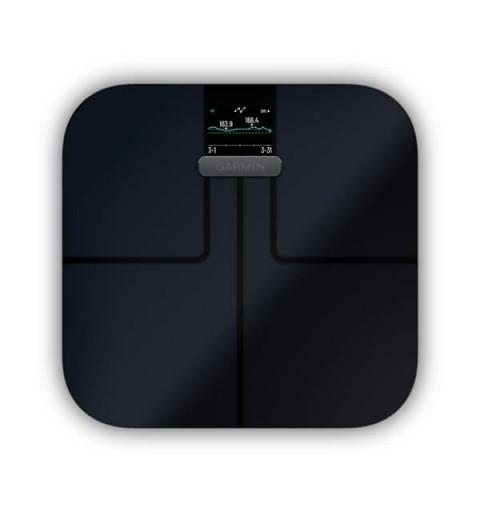 Garmin Index S2 Rectangle Black Electronic personal scale