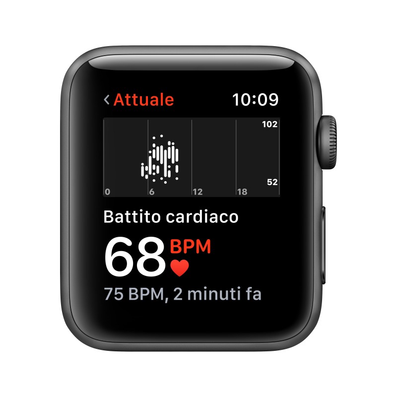 Apple Watch Series 3 42 mm OLED Gris GPS (satellite)