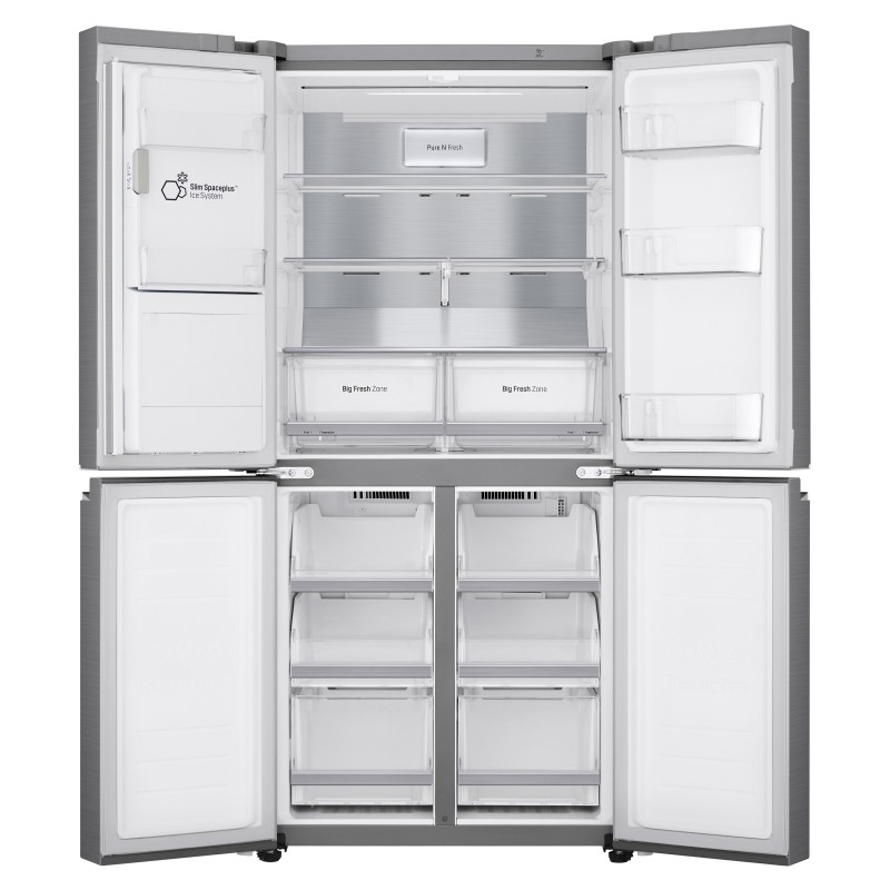 LG GML844PZ6F.APZQEUR nevera puerta lado a lado Independiente 506 L F Metálico, Plata