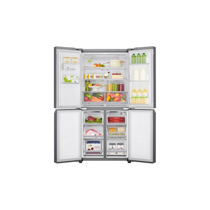 LG GML844PZKZ side-by-side refrigerator Freestanding 428 L E Silver