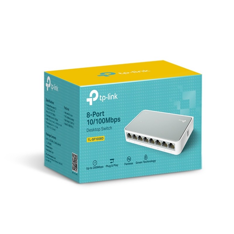 TP-LINK TL-SF1008D No administrado Fast Ethernet (10 100) Blanco