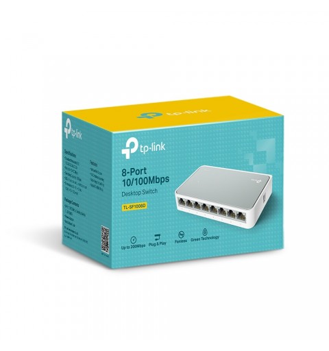 TP-LINK TL-SF1008D No administrado Fast Ethernet (10 100) Blanco