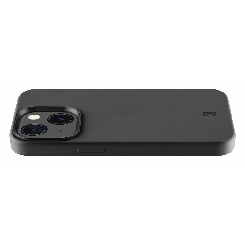 Cellularline Sensation - iPhone 13 Custodia in silicone soft touch con tecnologia antibatterica Microban integrata Nero