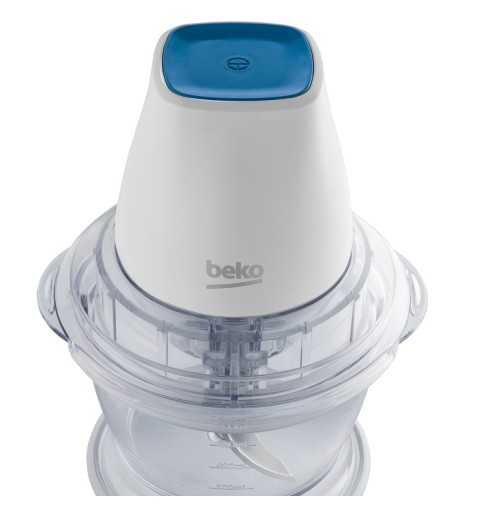 Beko CHP5550W electric food chopper 0.75 L 550 W Blue, Transparent, White