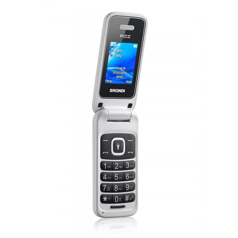 Brondi Fox 4,5 cm (1.77") 74 g Bianco Telefono cellulare basico