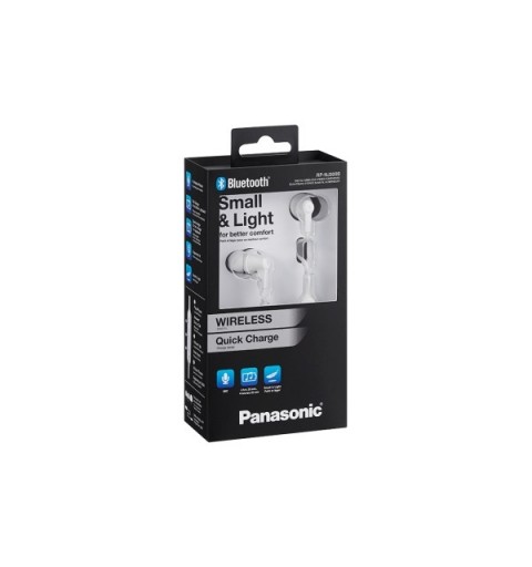 Panasonic RP-NJ300BE-W Kopfhörer & Headset Kabellos im Ohr Anrufe Musik Bluetooth Weiß