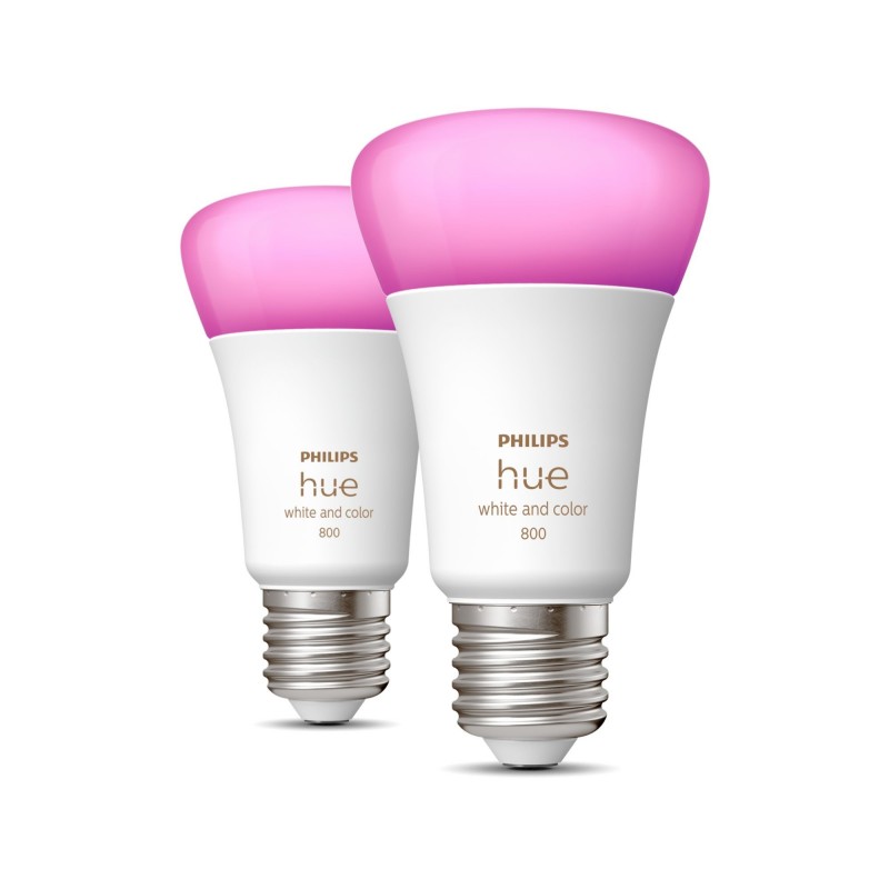 Philips Hue White and Color ambiance E27 - confezione da 2