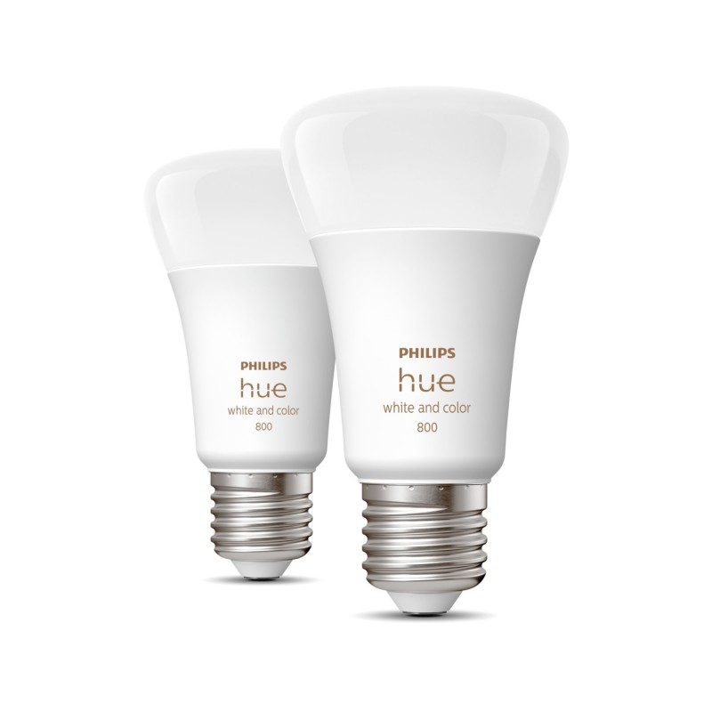 Philips Hue White and Color ambiance Pack de 2 E27