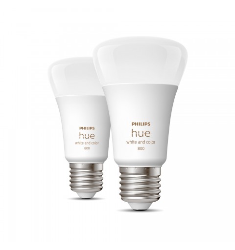 Philips Hue White and Color ambiance Pack de 2 E27