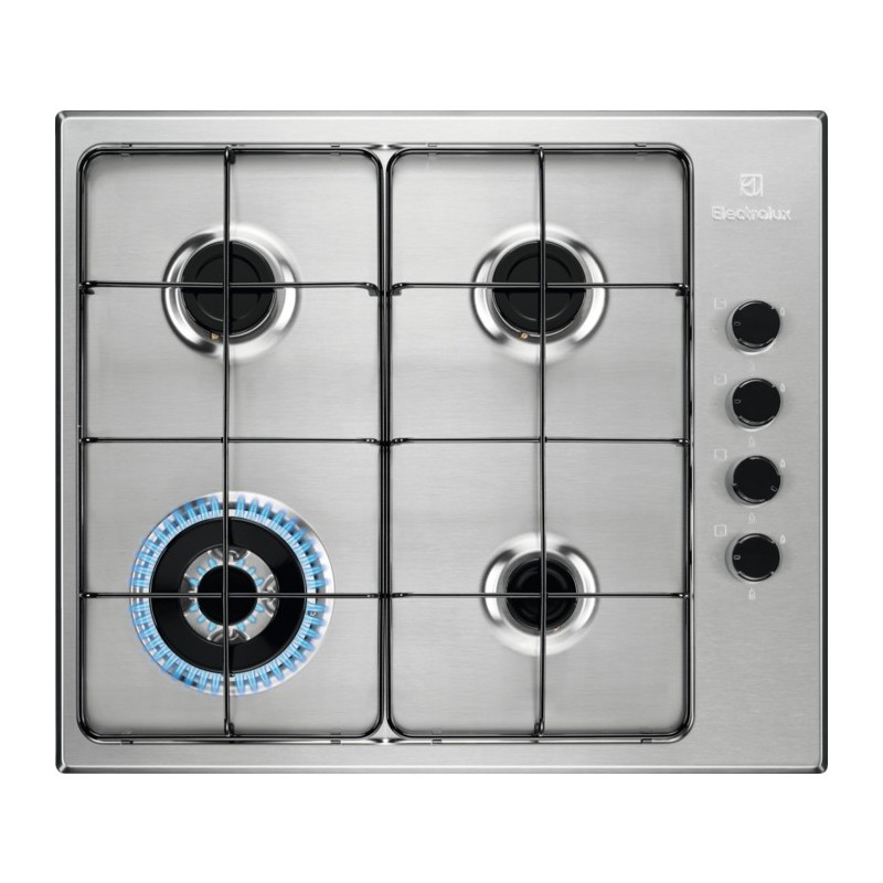 Electrolux EGS6414X hobs Acero inoxidable Integrado Encimera de gas 4 zona(s)