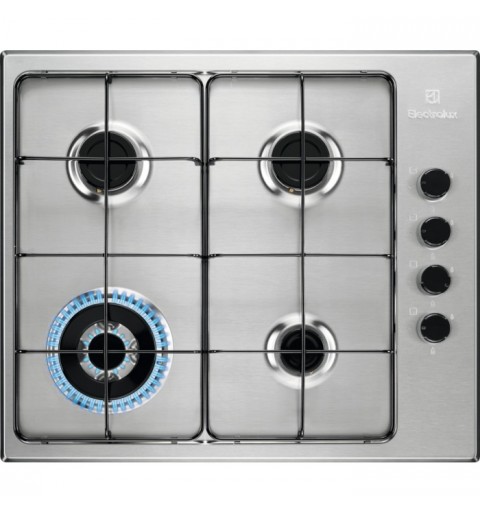 Electrolux EGS6414X piano cottura Acciaio inossidabile Da incasso Gas 4 Fornello(i)