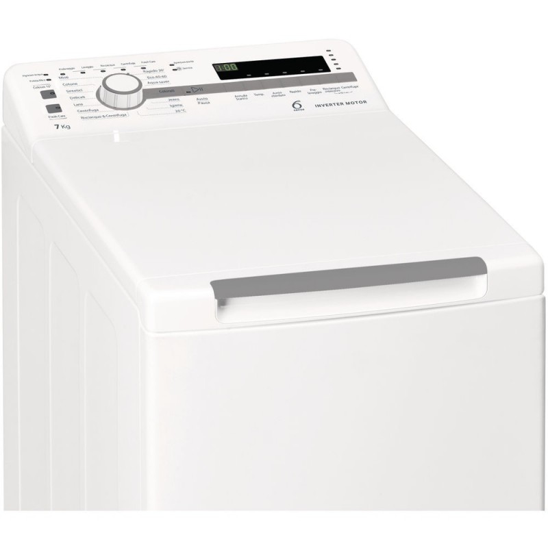 Whirlpool TDLR 7221BS IT N lavadora Carga superior 7 kg 1200 RPM E Blanco