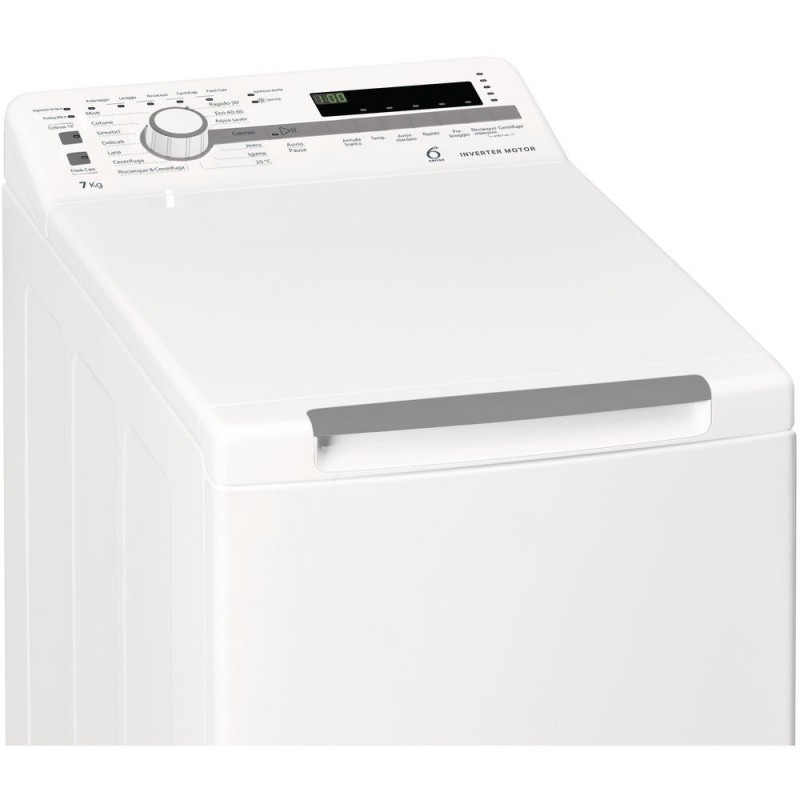 Whirlpool TDLR 7221BS IT N washing machine Top-load 7 kg 1200 RPM E White