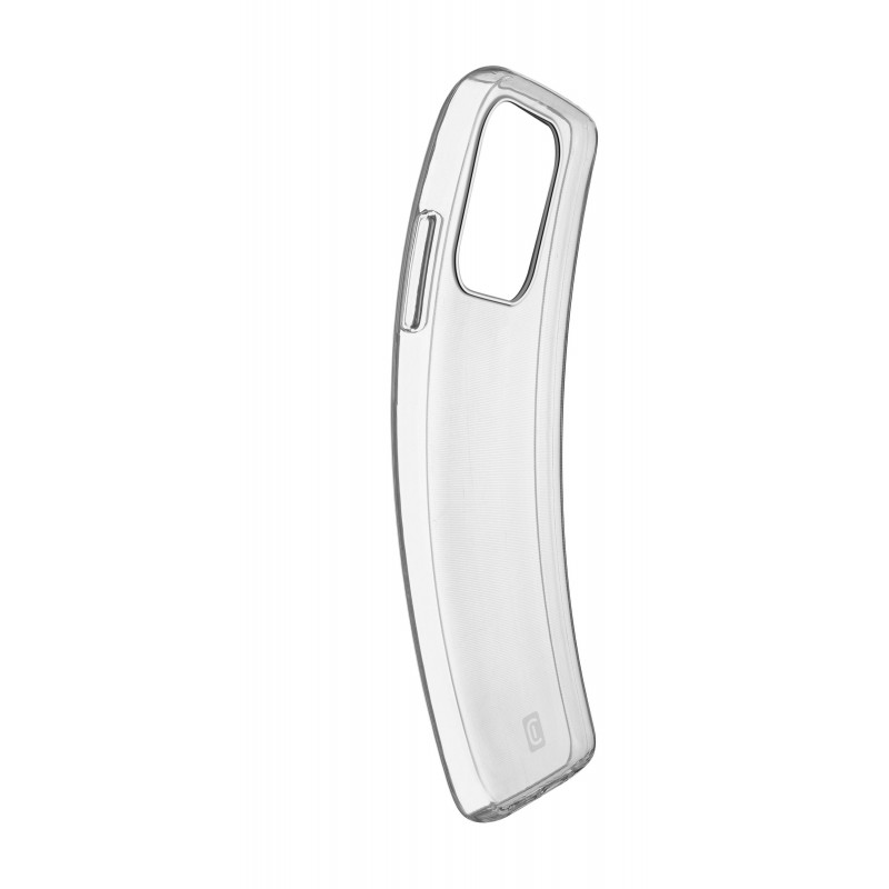 Cellularline Fine - iPhone 13 Pro Cover in gomma morbida ultra sottile e trasparente Trasparente