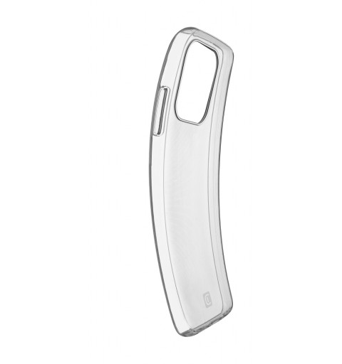 Cellularline Fine - iPhone 13 Pro Cover in gomma morbida ultra sottile e trasparente Trasparente