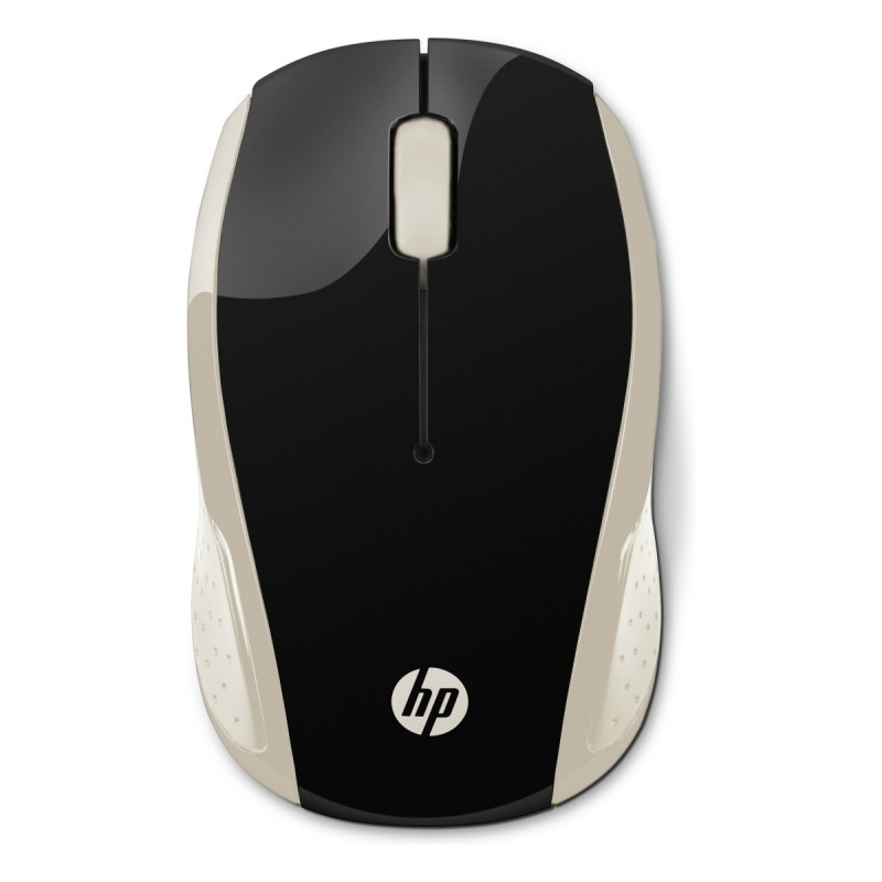 HP 200 (Silk Gold) mouse Ambidestro RF Wireless Ottico 1000 DPI