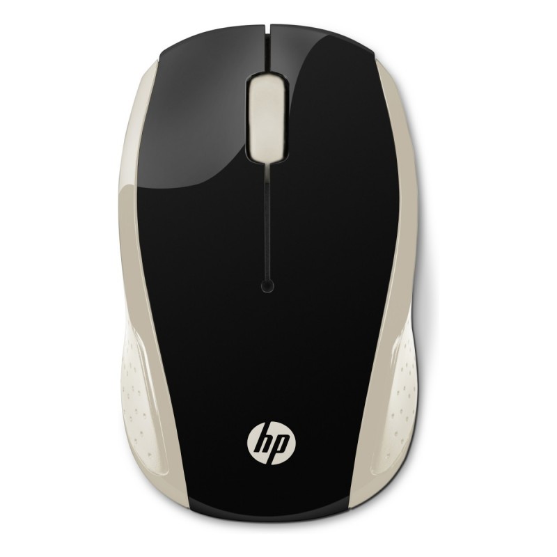 HP 200 (Silk Gold) mouse Ambidextrous RF Wireless Optical 1000 DPI