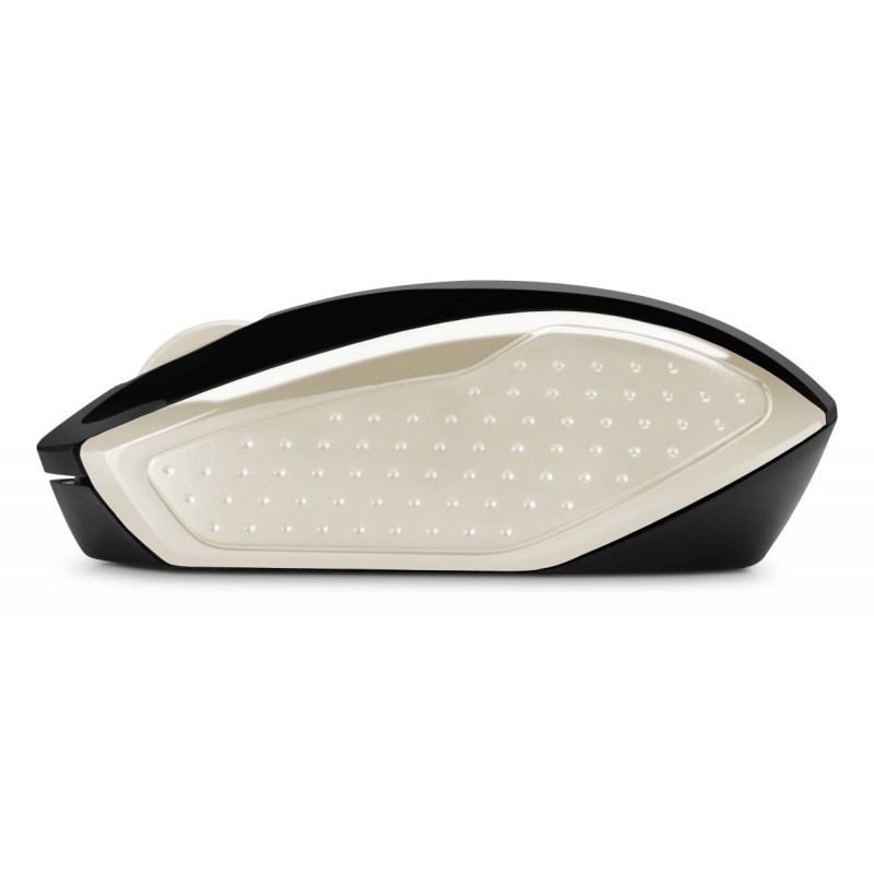 HP 200 (Silk Gold) mouse Ambidestro RF Wireless Ottico 1000 DPI