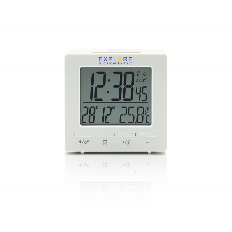 Explore Scientific RDC1005WHT alarm clock Digital alarm clock White