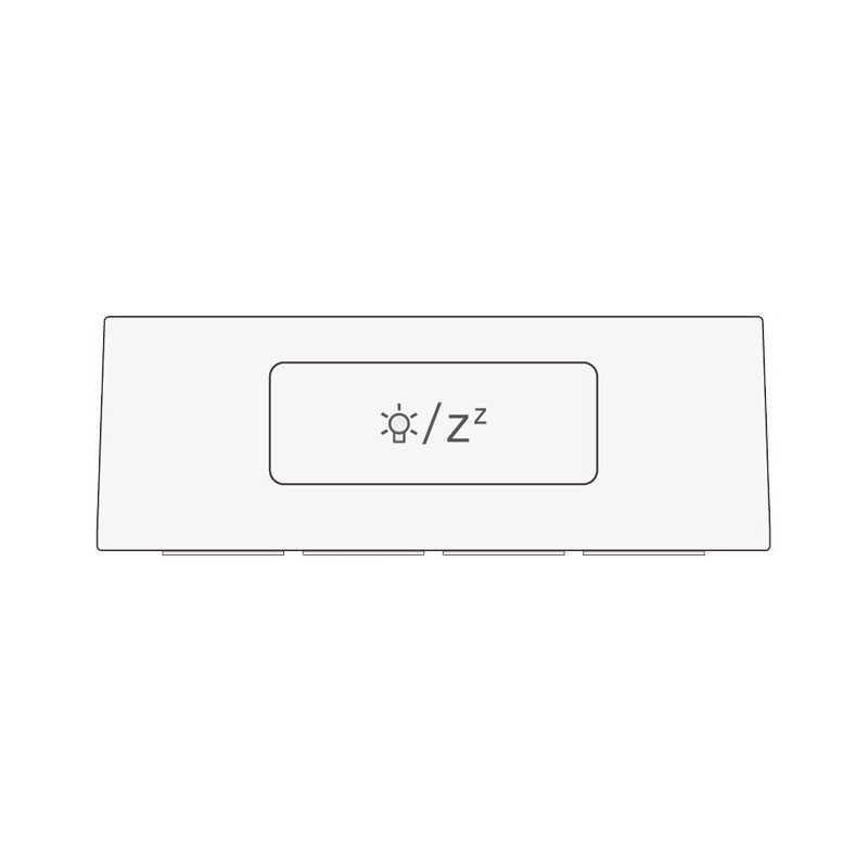 Explore Scientific RDC1005WHT alarm clock Digital alarm clock White