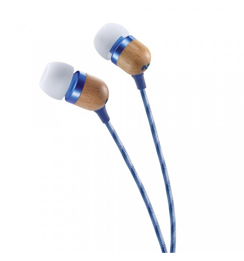 The House Of Marley Smile Jamaica Auricolare Cablato In-ear Musica e Chiamate Blu, Bianco