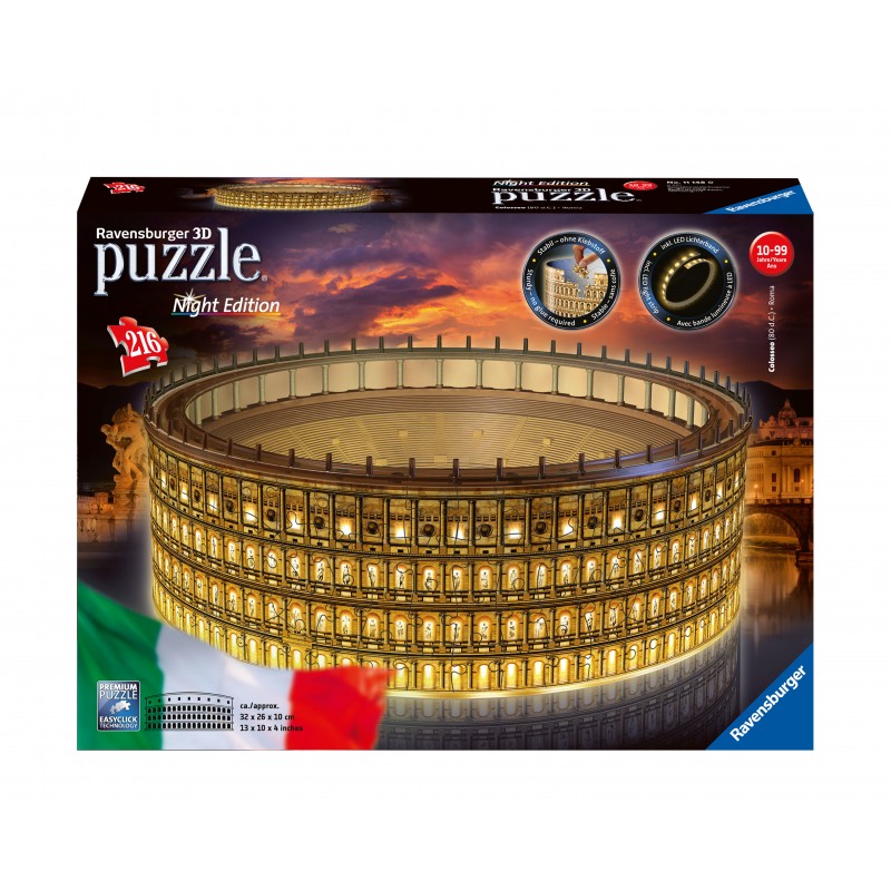 Ravensburger Colosseum Night Edition puzle 3D