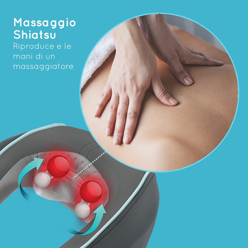 HoMedics NMS-255-EU massaggiatore Collo Grigio