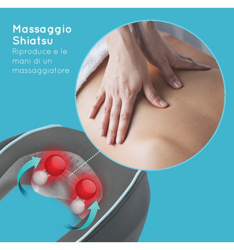 HoMedics NMS-255-EU massaggiatore Collo Grigio