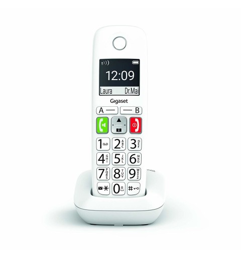 Gigaset E290 Teléfono DECT analógico Identificador de llamadas Blanco