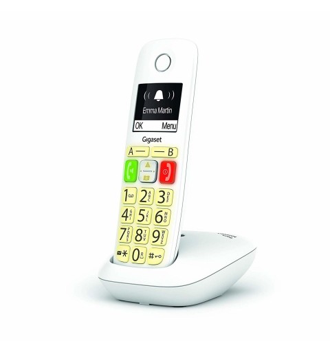 Gigaset E290 Teléfono DECT analógico Identificador de llamadas Blanco