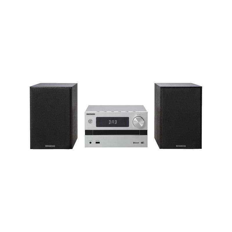 Kenwood M-720DAB set audio da casa Microsistema audio per la casa 25 W Nero, Argento
