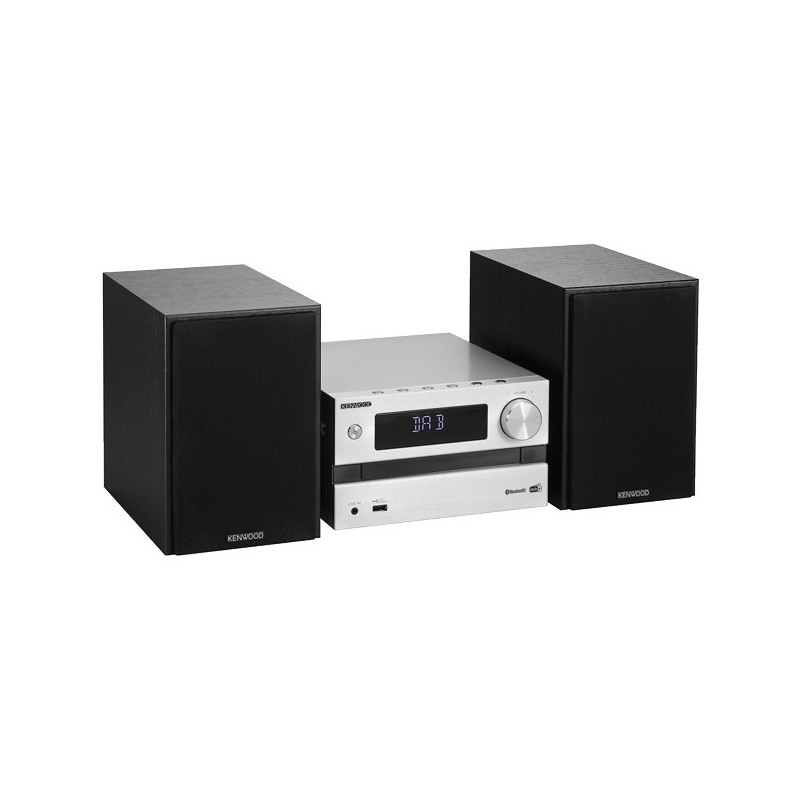 Kenwood M-720DAB Home-Stereoanlage Heim-Audio-Mikrosystem 25 W Schwarz, Silber