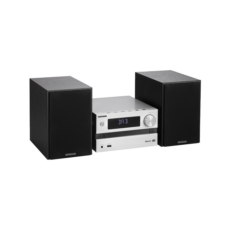 Kenwood M-720DAB set audio da casa Microsistema audio per la casa 25 W Nero, Argento